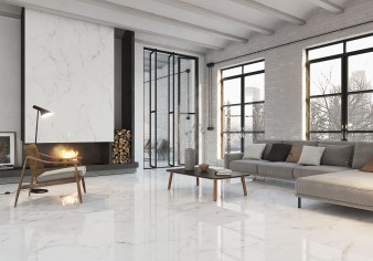 Obrazek 2 dla: Gres szkliwiony polerowany LUCCIA 58,5x118,5 płytka imitująca marmur