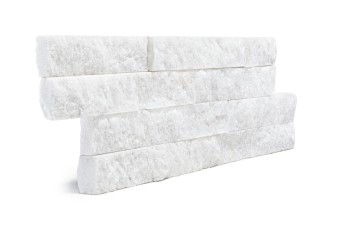 Obrazek 2 dla: Kamień naturalny elewacyjny QUARTZ BIAŁY 10x35