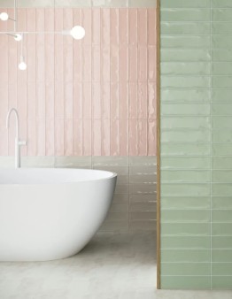 Obrazek 2 dla: Płytka ścienna OCEAN PETAL PINK GLOSSY 7,5x30